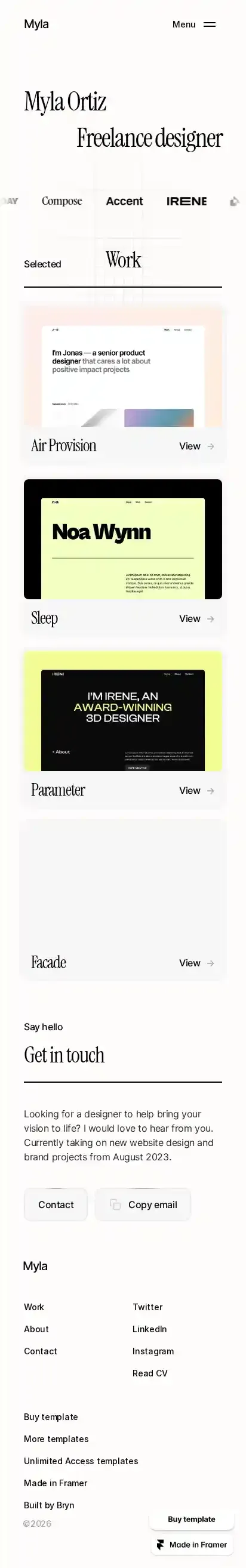 Offset home page on mobile