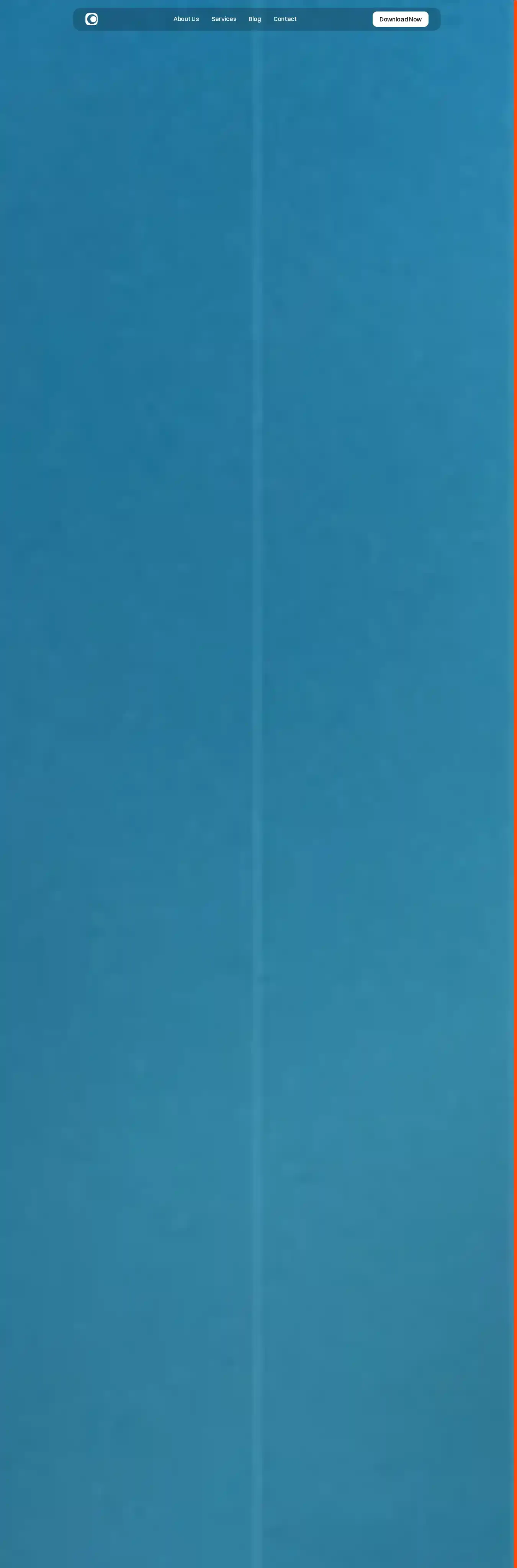 Omicorn home page on desktop