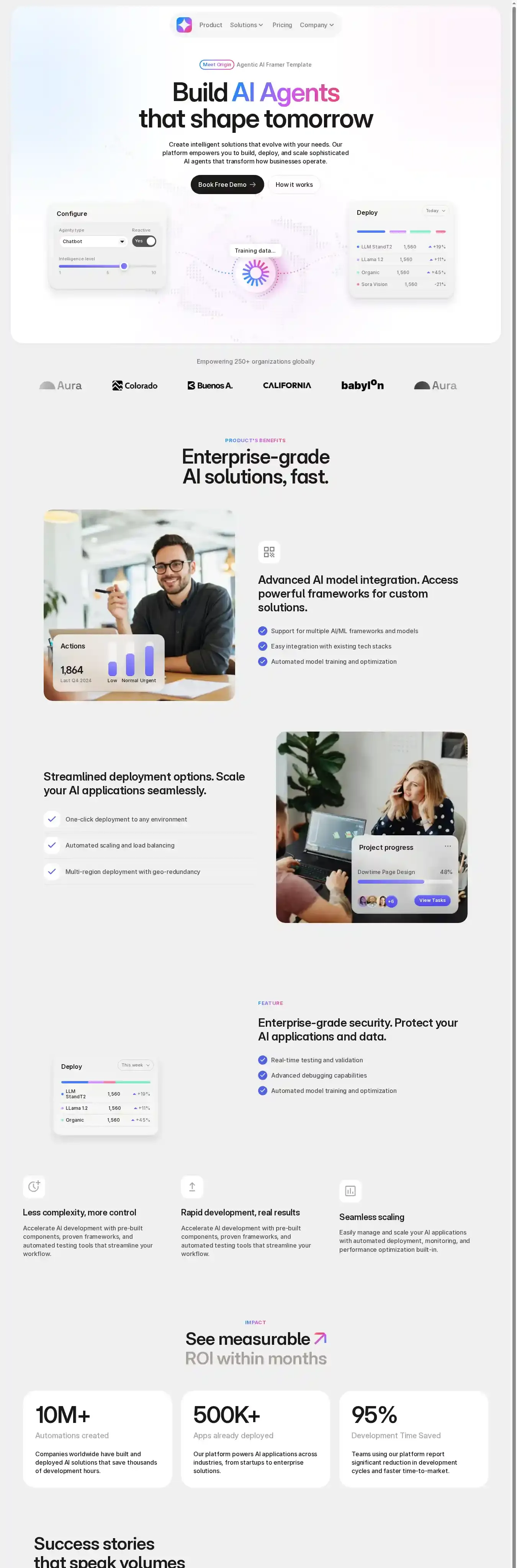 Origin home page on desktop