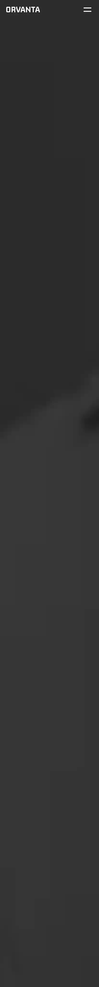 Orvanta home page on mobile