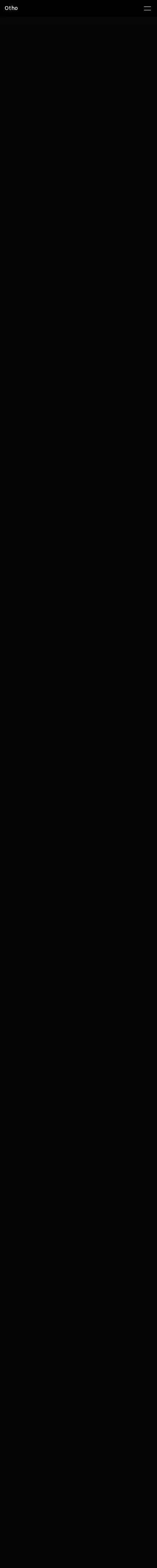 Otho home page on mobile