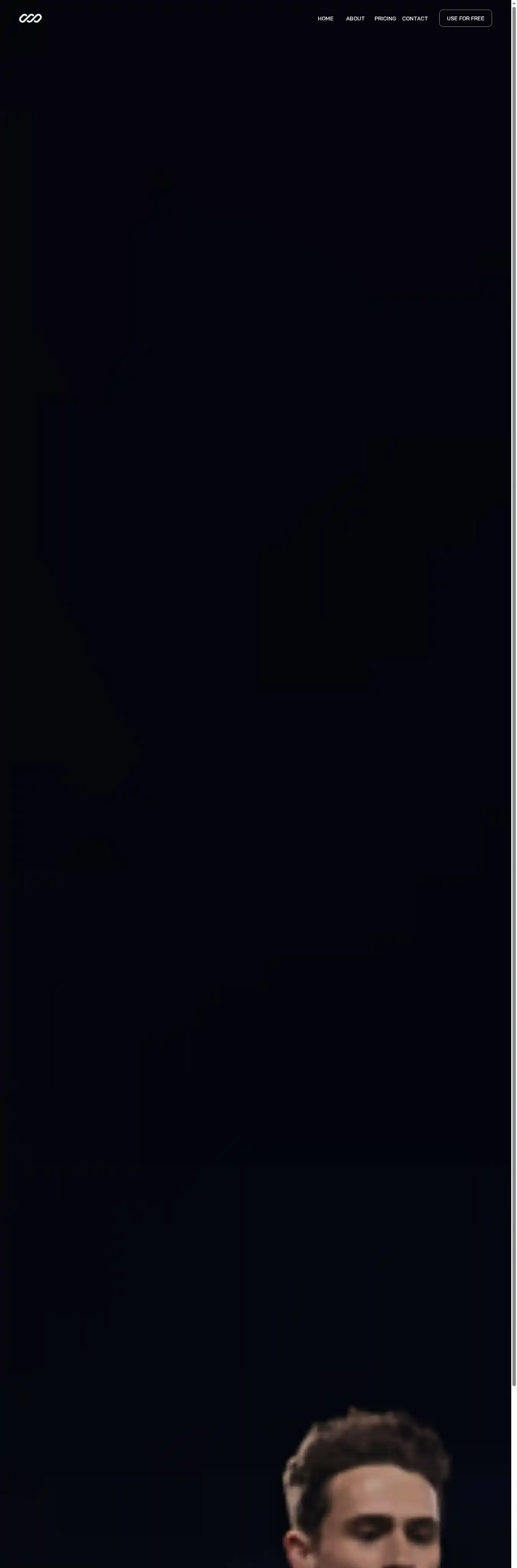 Outpace home page on desktop