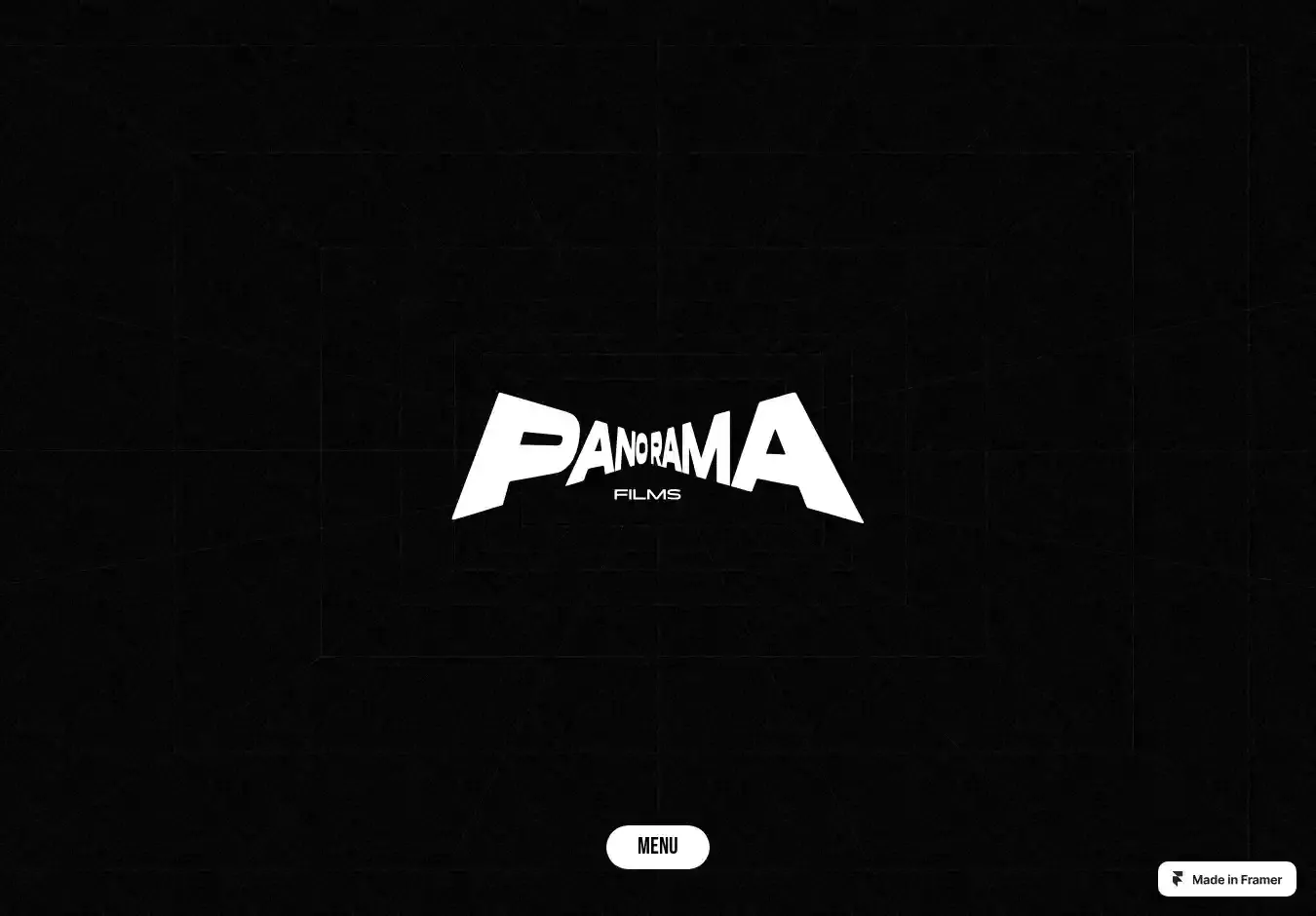 Panorama home page on desktop