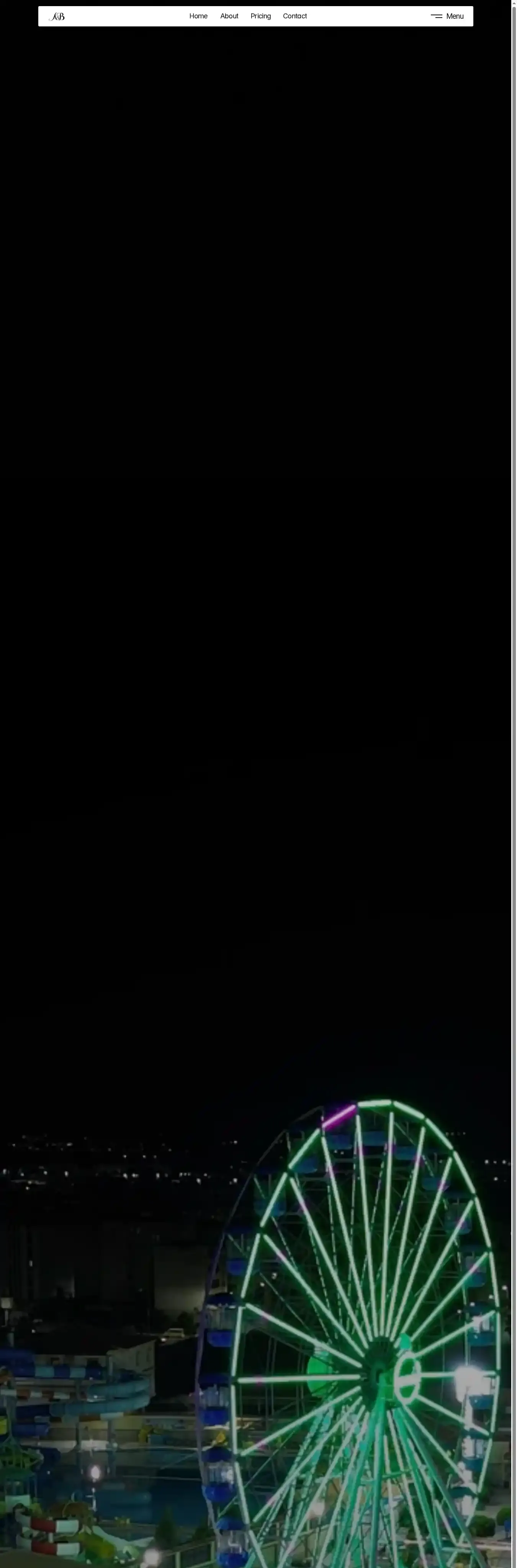 Parkway — Escape home page on desktop