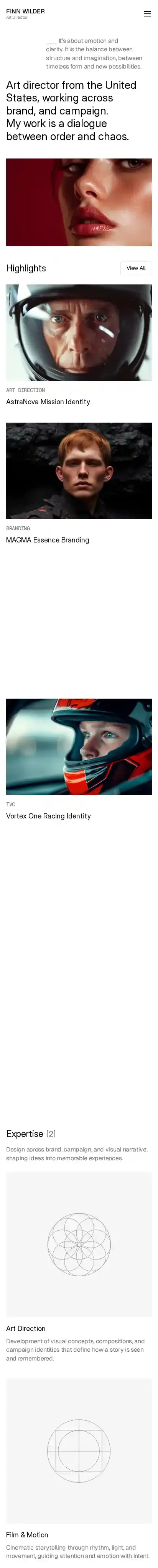 PersoPort home page on mobile