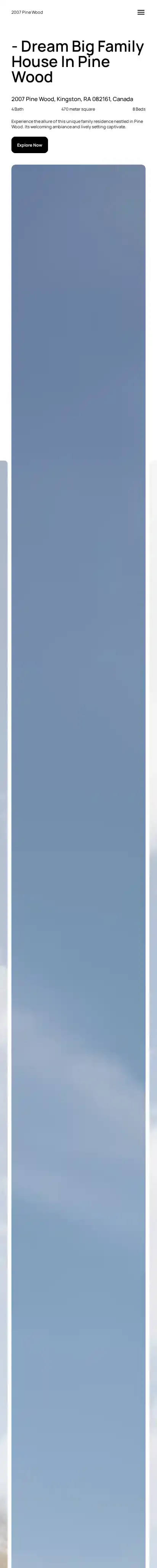 Pinewood home page on mobile