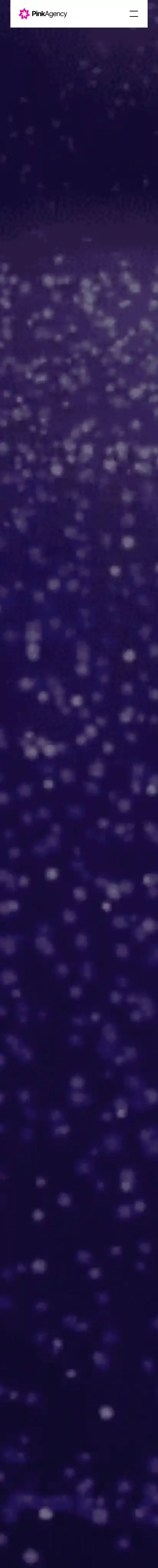 Pink home page on mobile