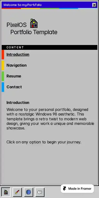 PixelOS home page on mobile