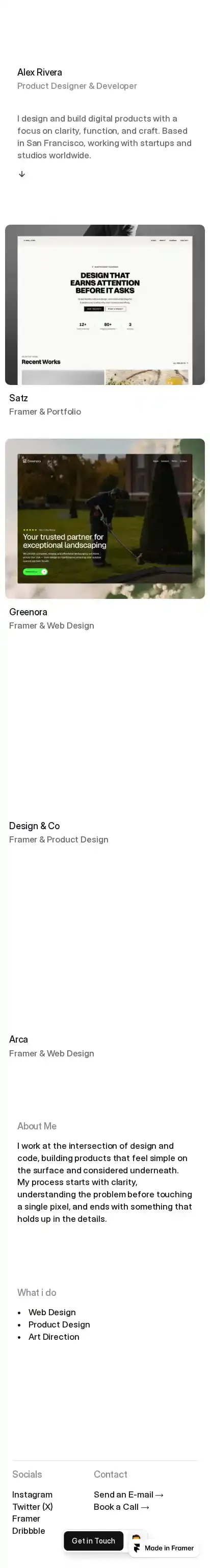 Plain home page on mobile