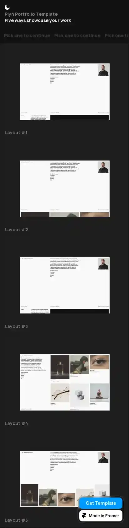 Plyń home page on mobile