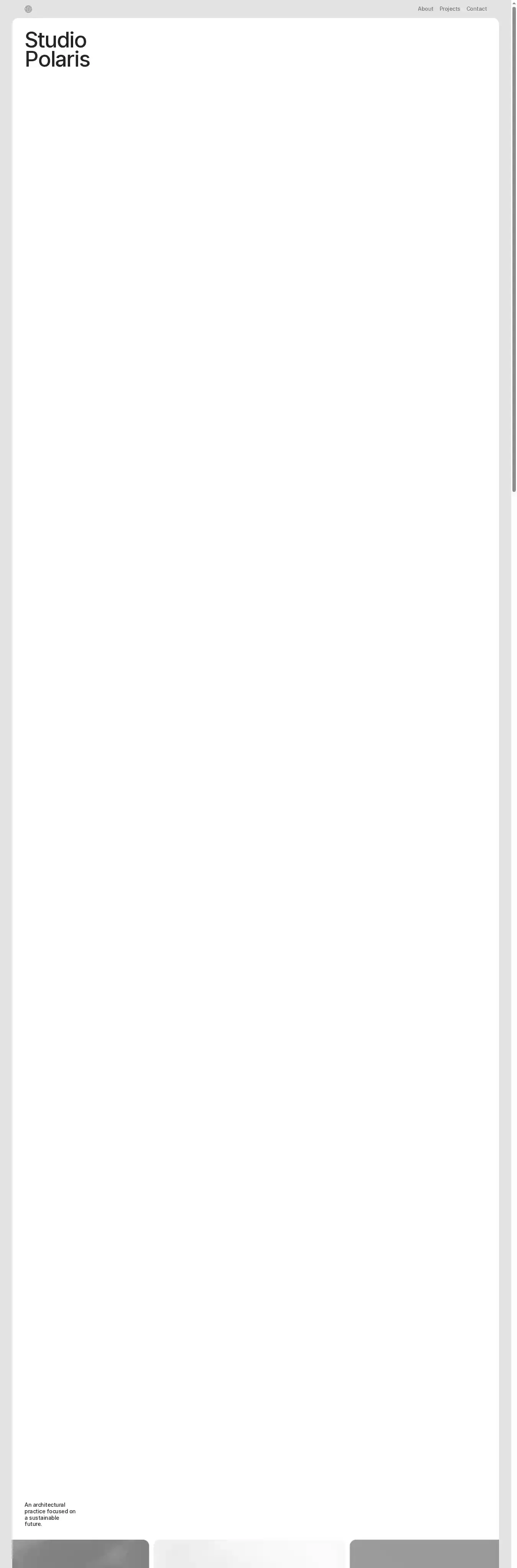 Polaris home page on desktop