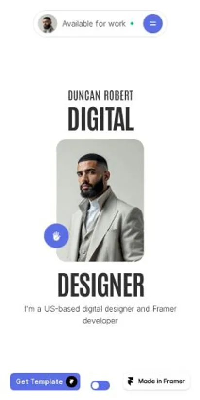 Portavia home page on mobile