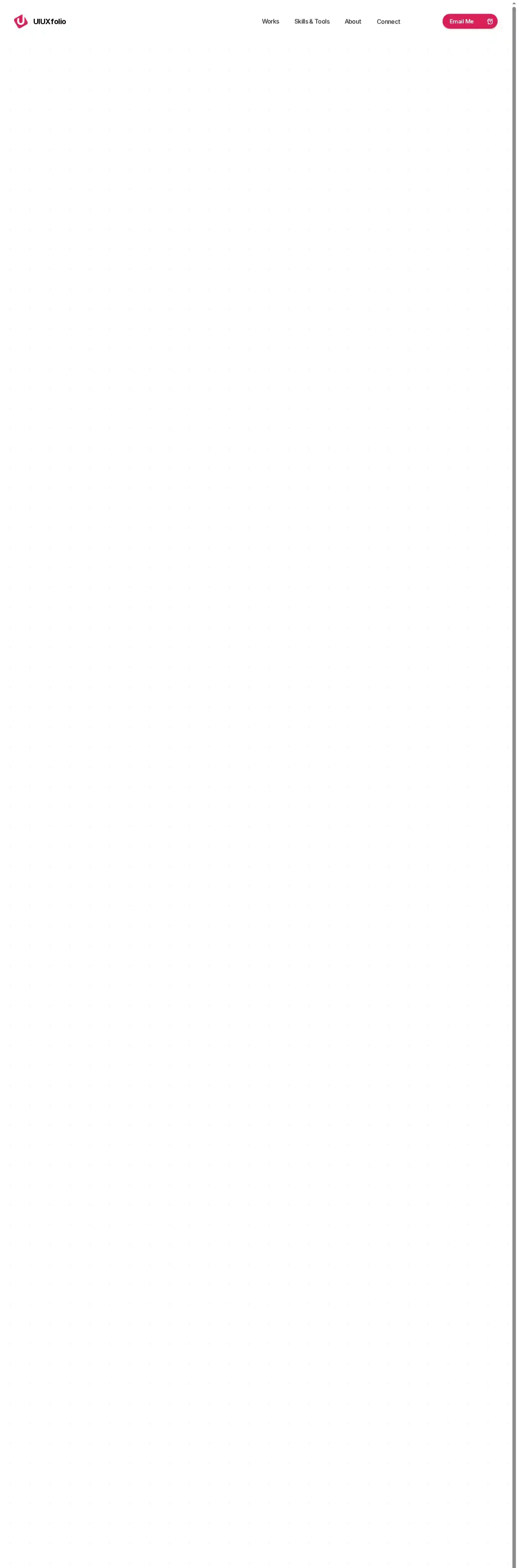 UIUXfolio home page on desktop