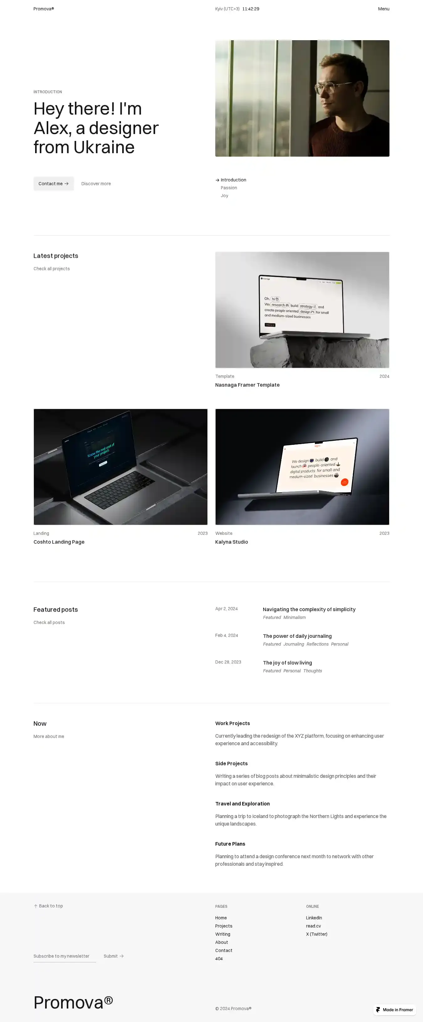 Promova home page on desktop
