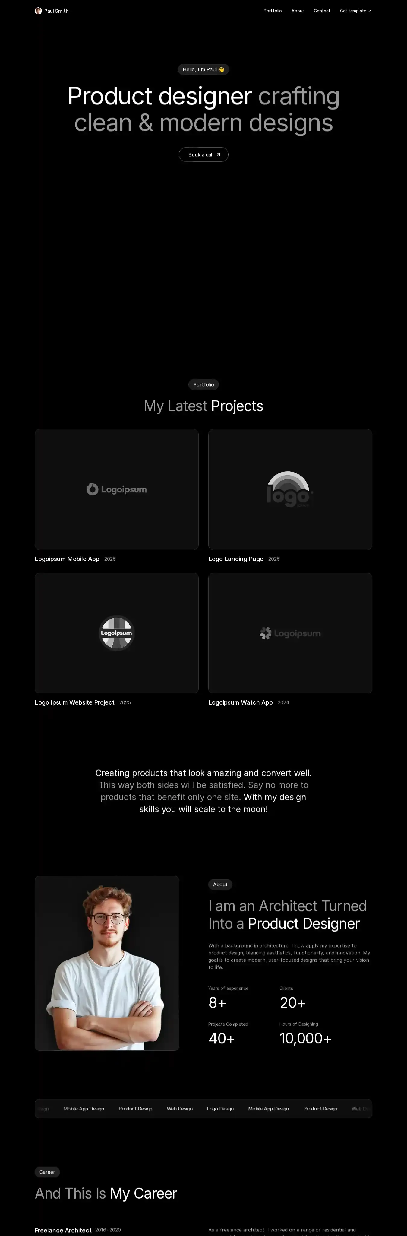 Proxio home page on desktop