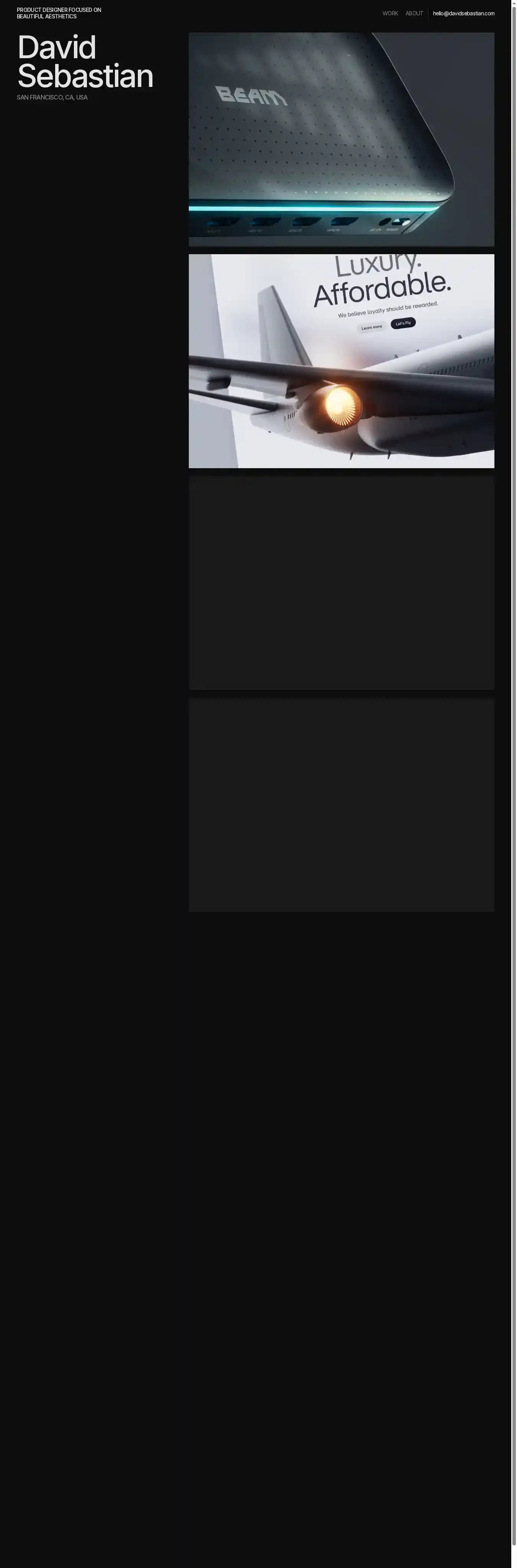 Prysm home page on desktop