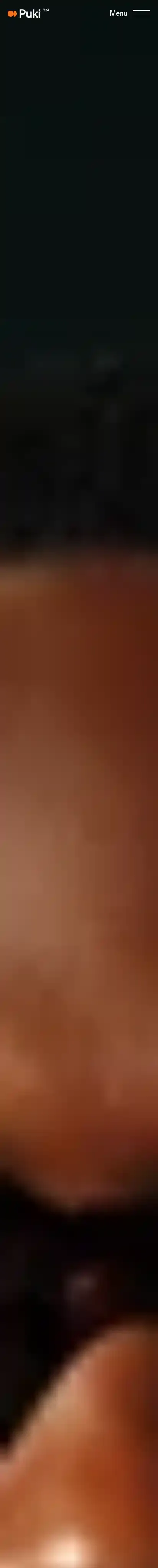 Puki home page on mobile