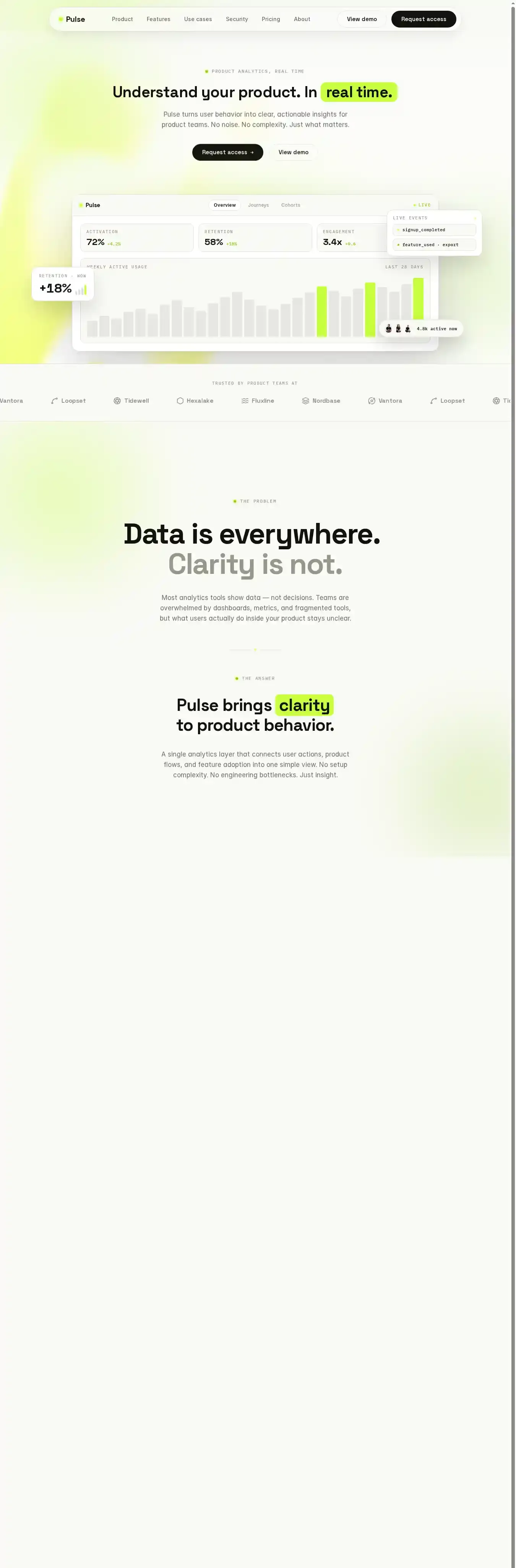 PulseTemplate home page on desktop