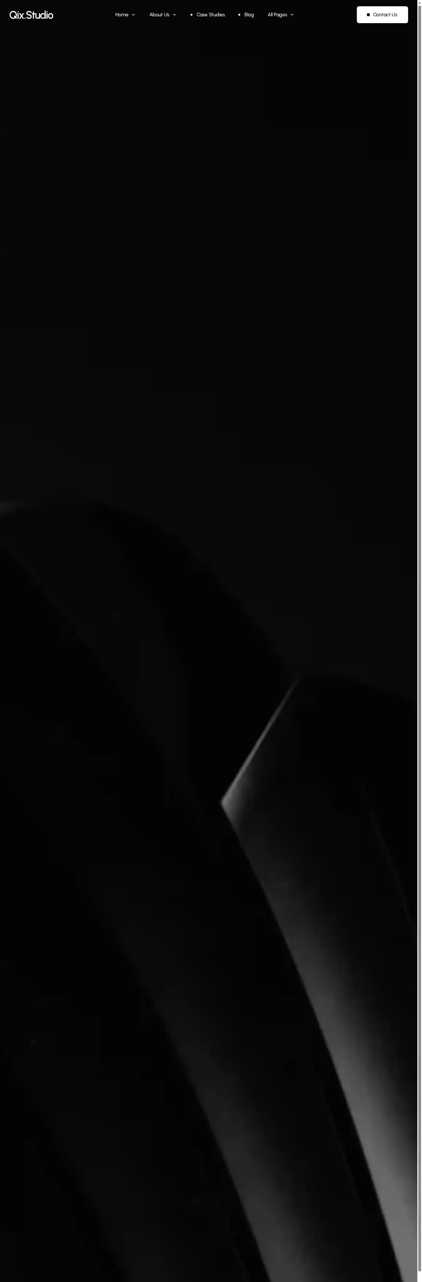 QixStudio home page on desktop