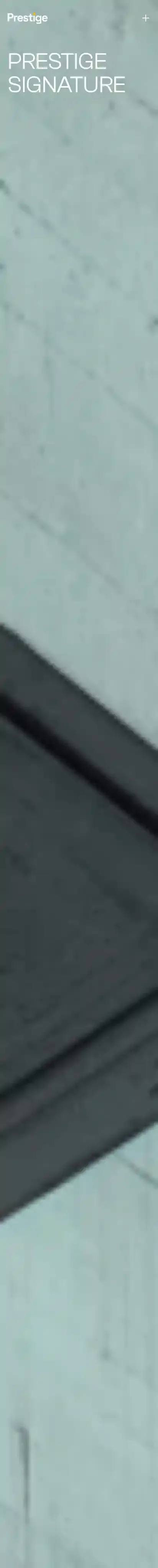 Real Prestige home page on mobile