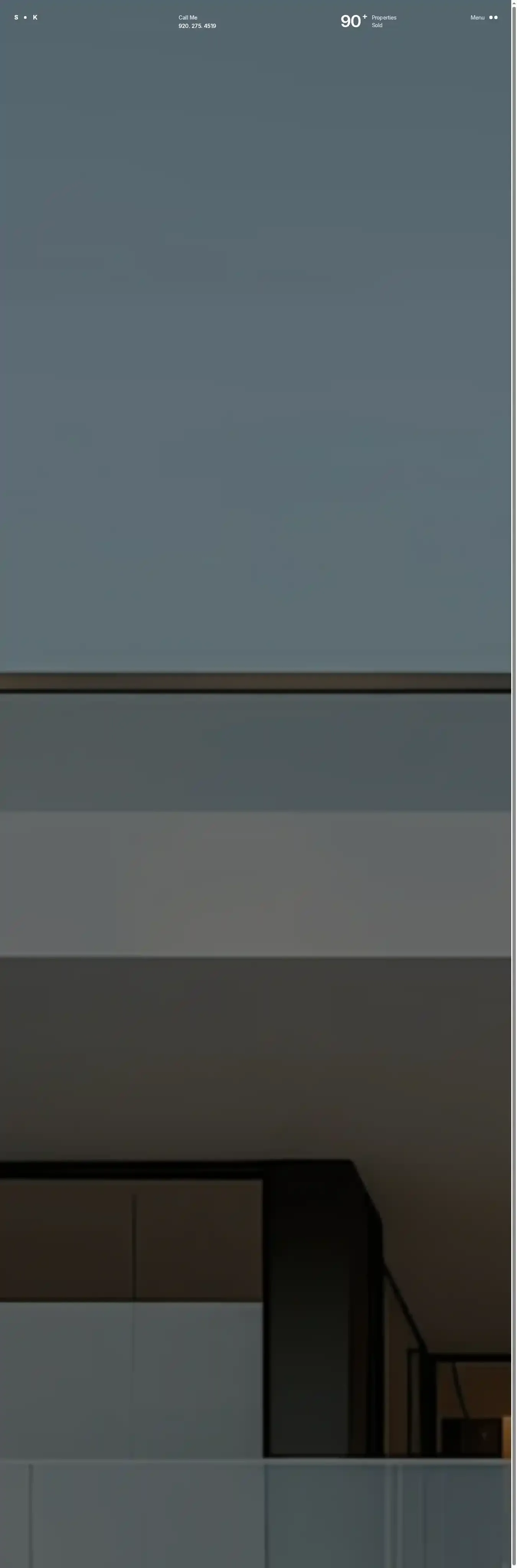 Real home page on desktop