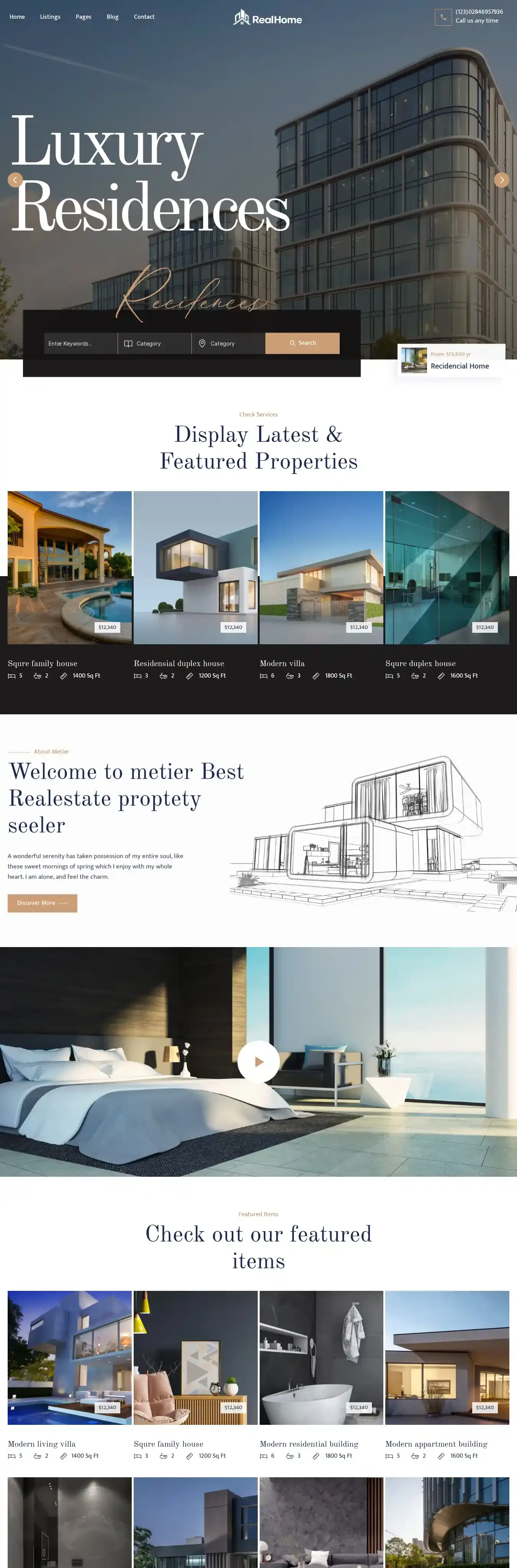 RealHomes home page on desktop
