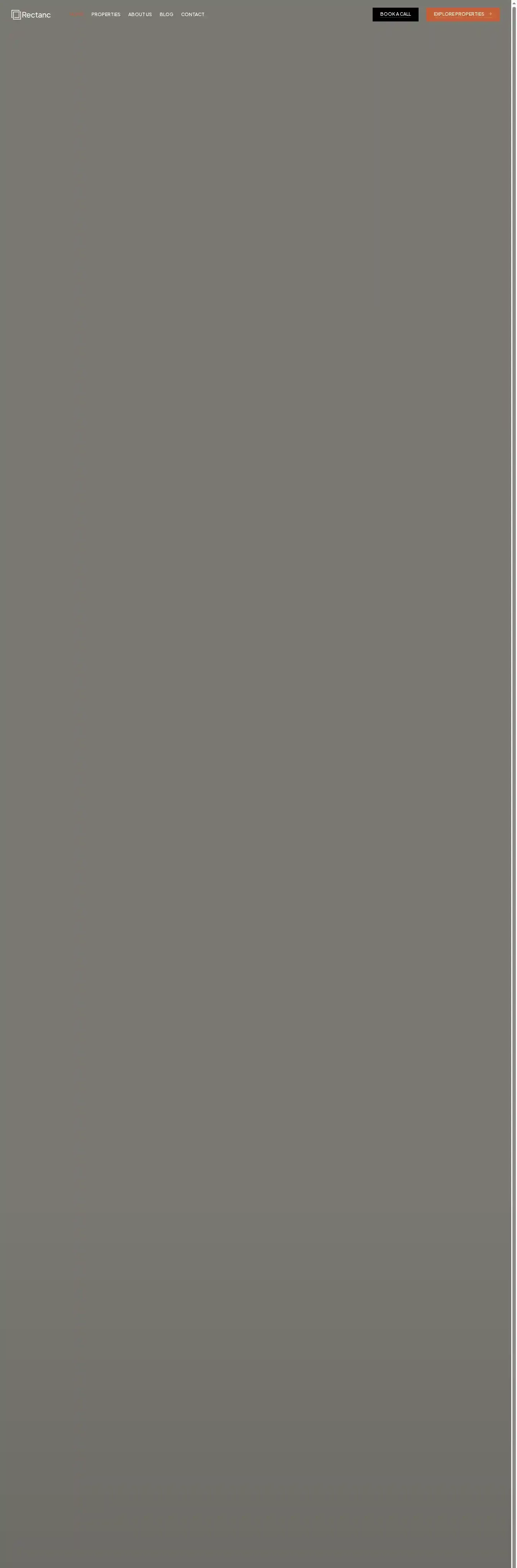 Rectanc home page on desktop