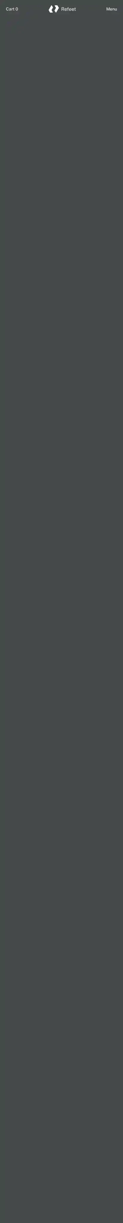 Refeet home page on mobile