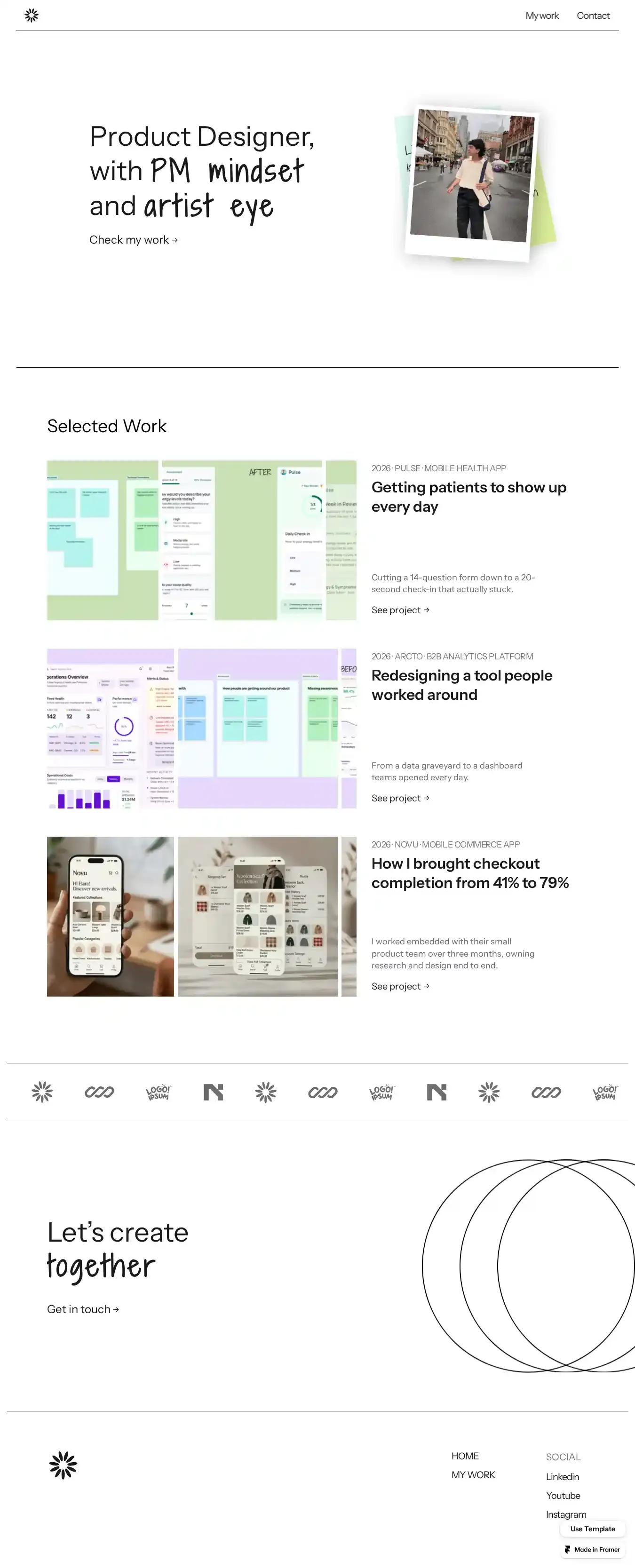 Refi home page on desktop