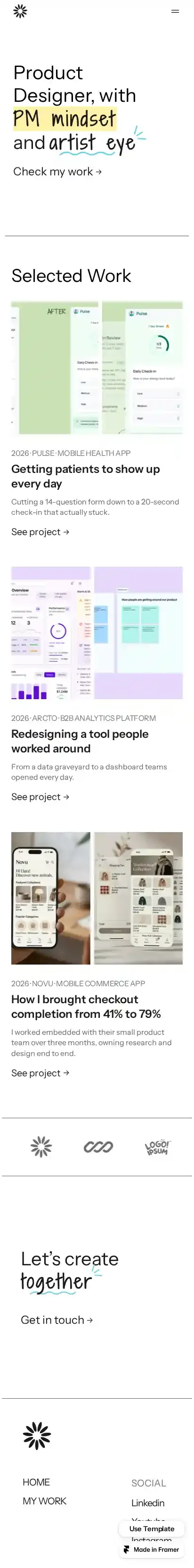 Refi home page on mobile