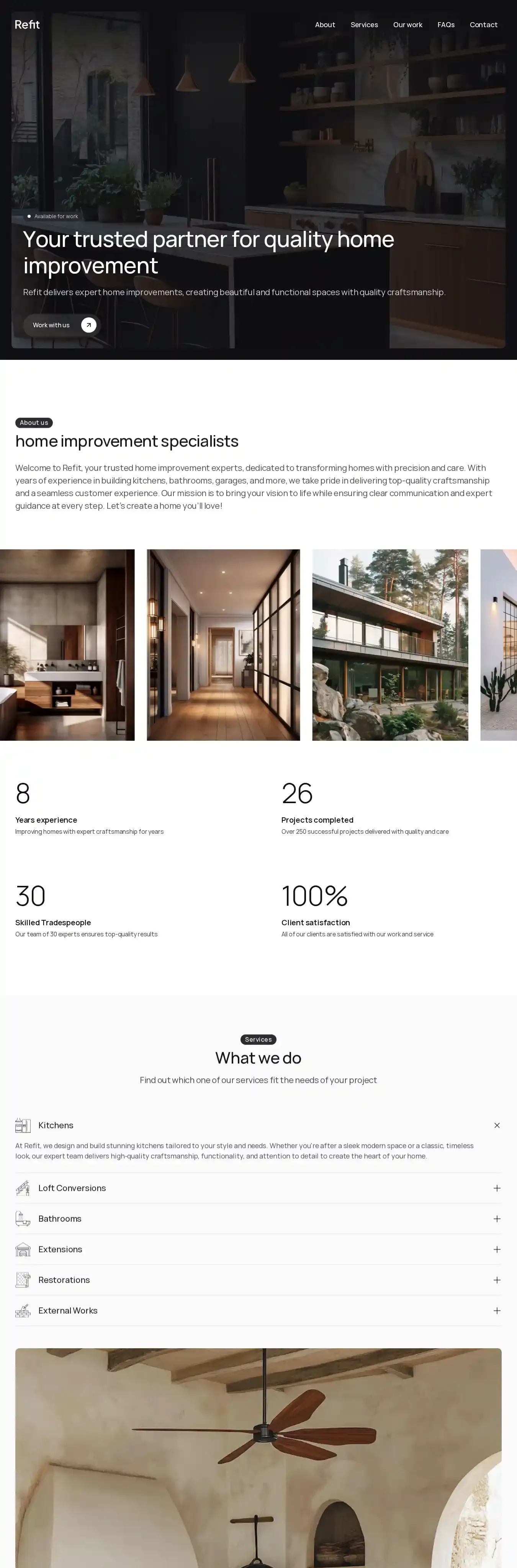 Refit home page on desktop