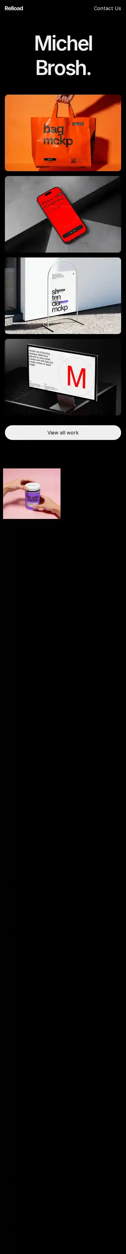 Relload home page on mobile