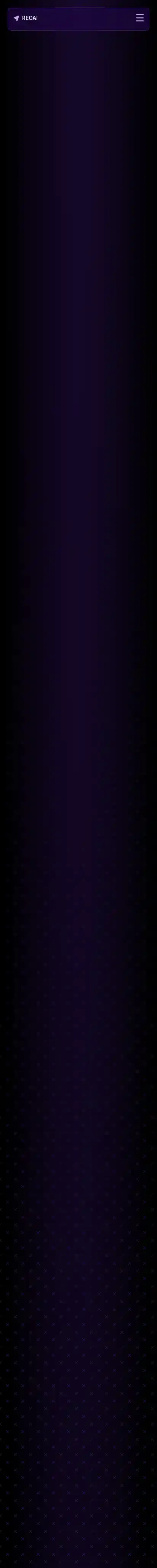 ReoAI home page on mobile