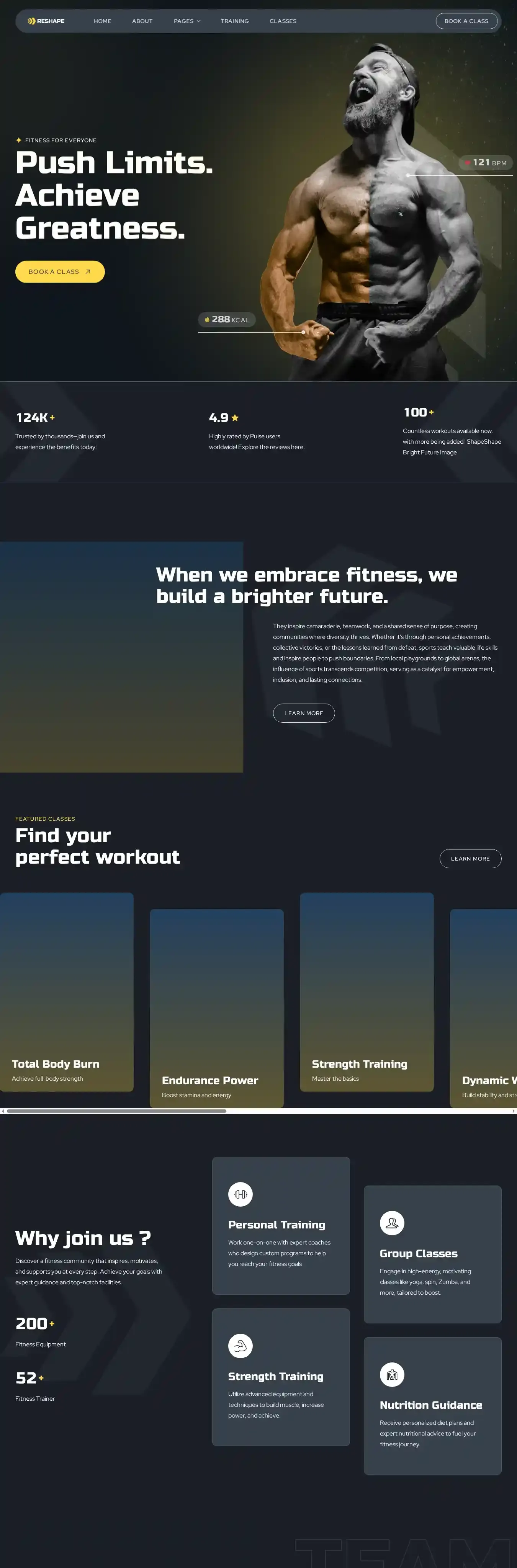 Reshape home page on desktop
