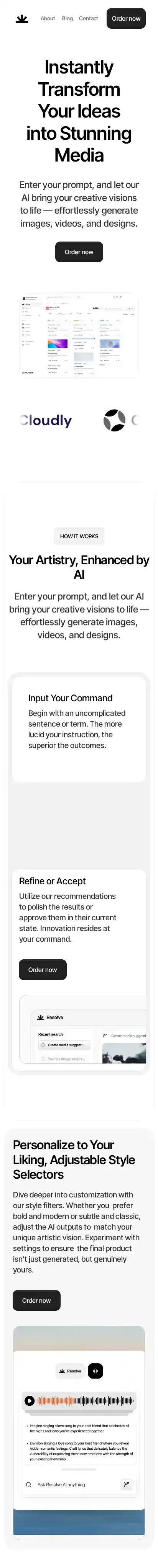 Resolve home page on mobile