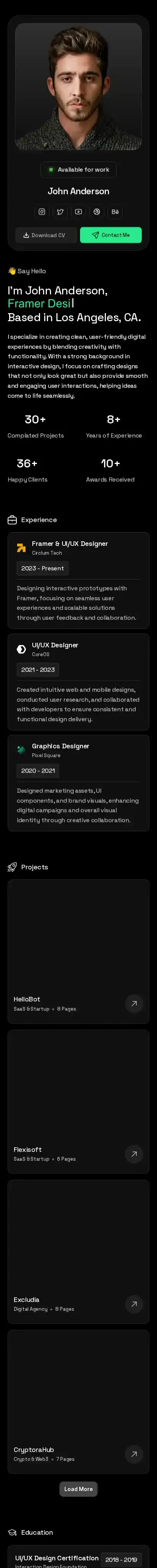 ResuMate home page on mobile