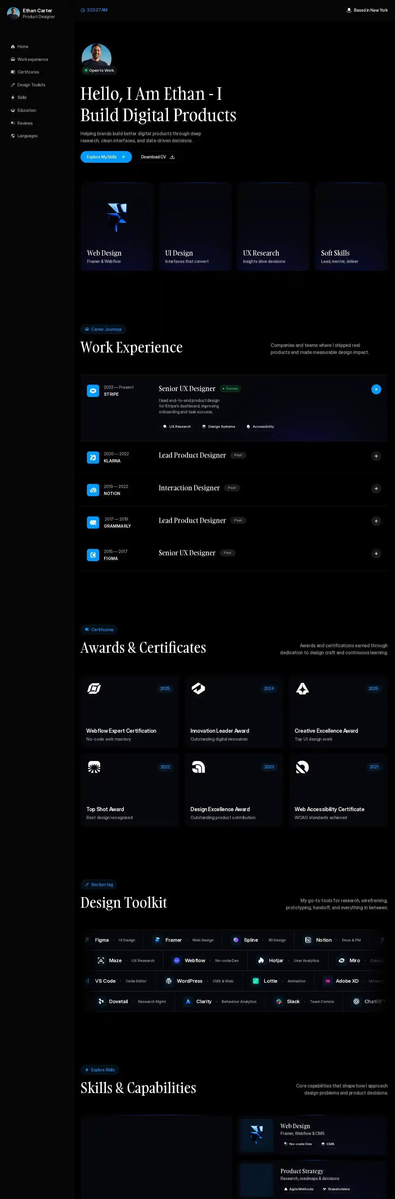 ResumeFlow home page on desktop