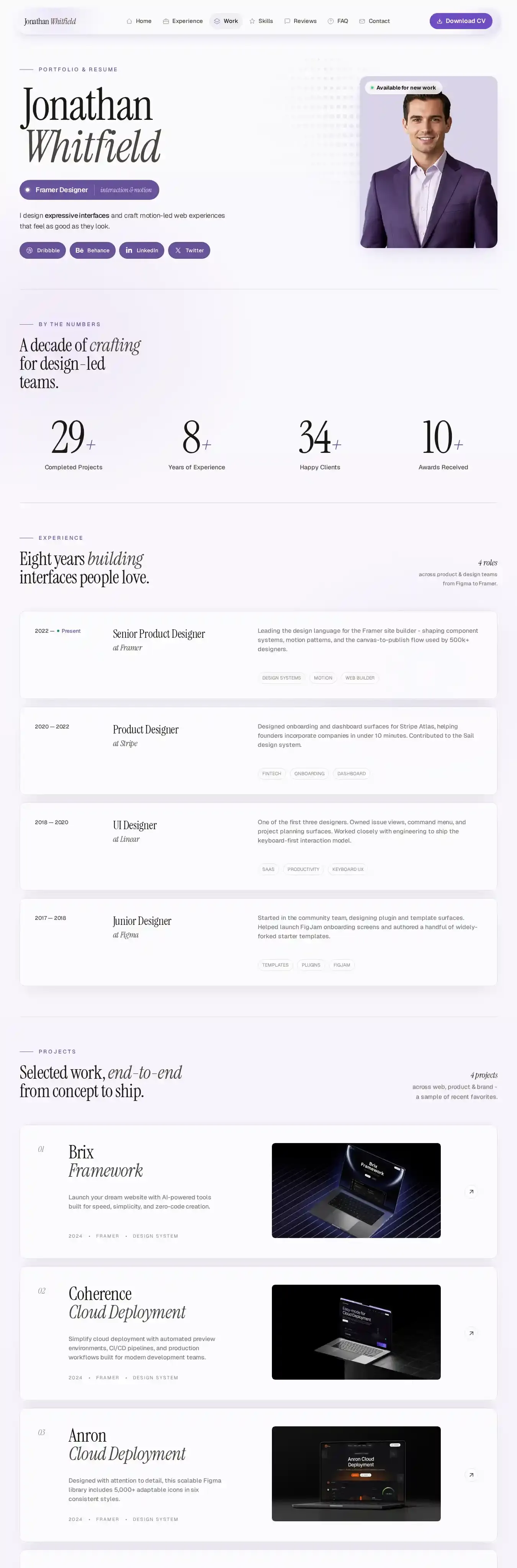 ResumeQ home page on desktop