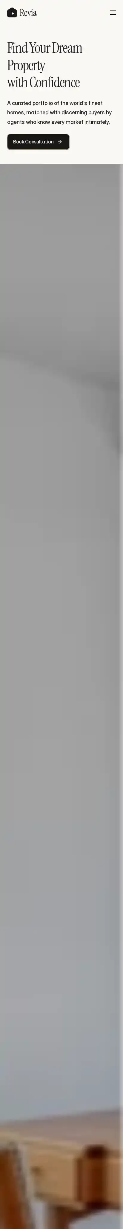 Revialist home page on mobile