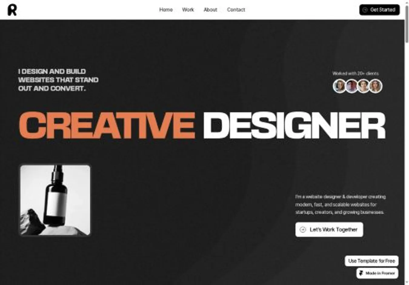 Rilo home page on desktop