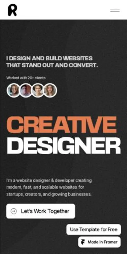Rilo home page on mobile