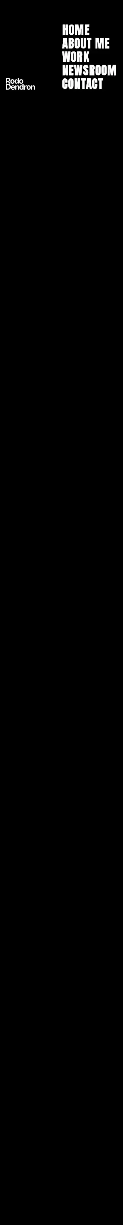 Rodo Dendron home page on mobile