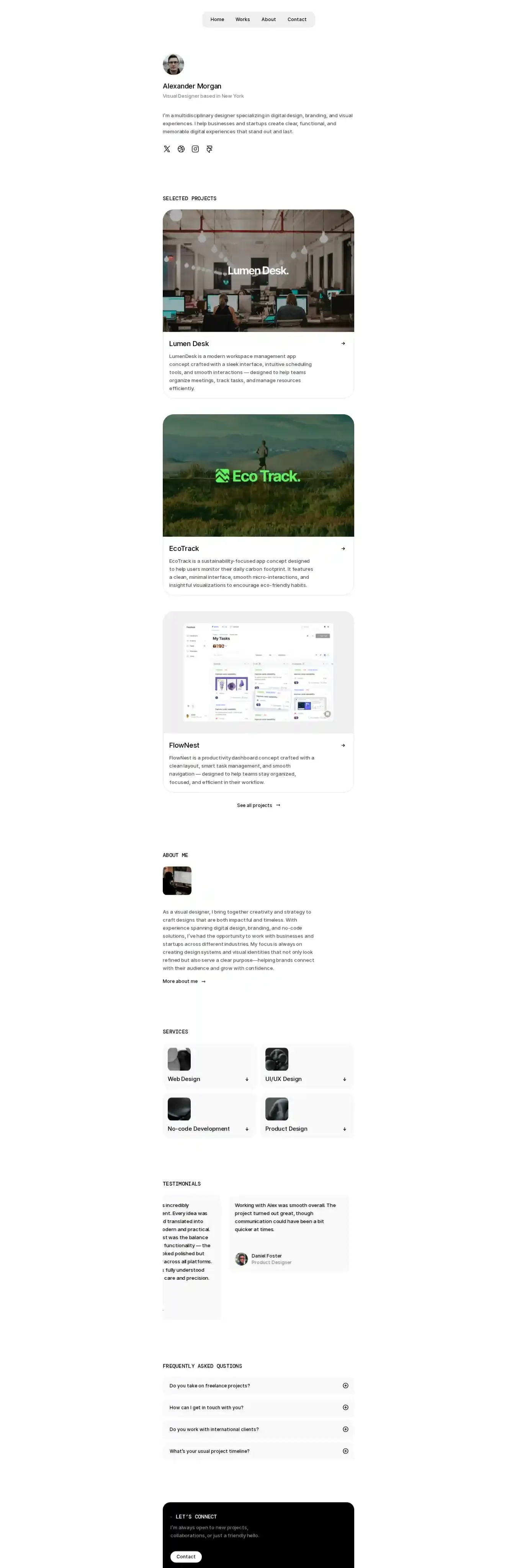 SelfWork home page on desktop