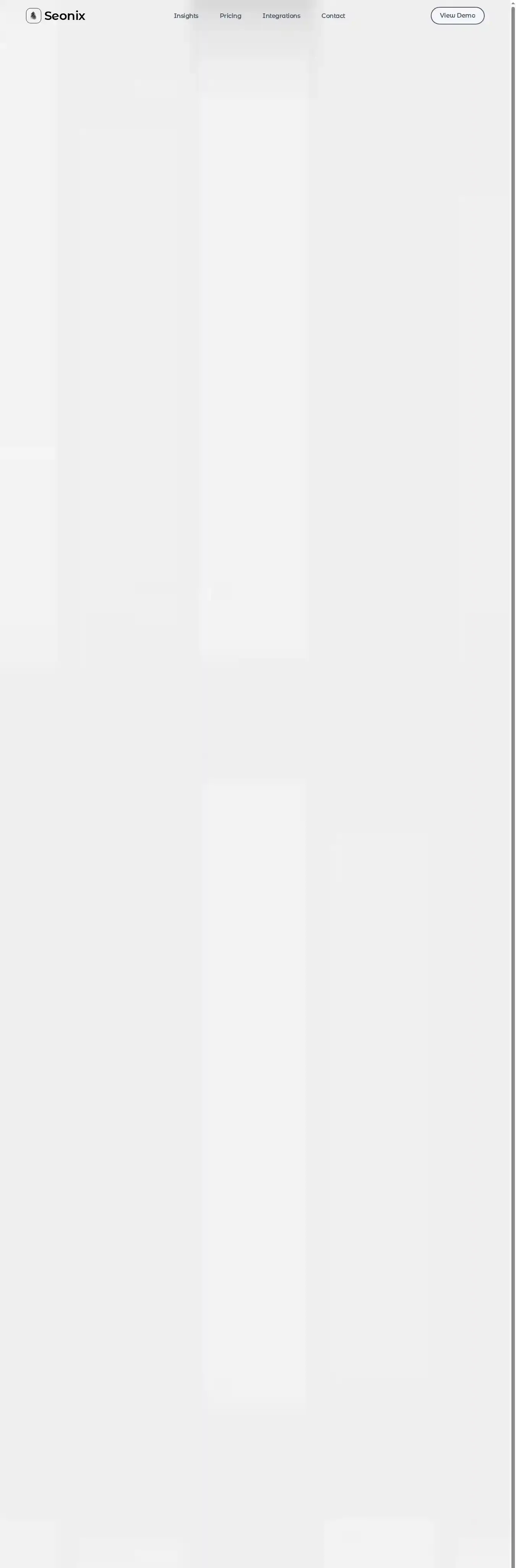 Seonix home page on desktop