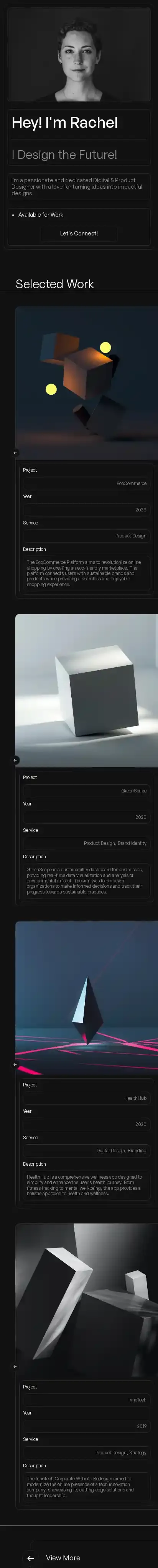 Shade home page on mobile