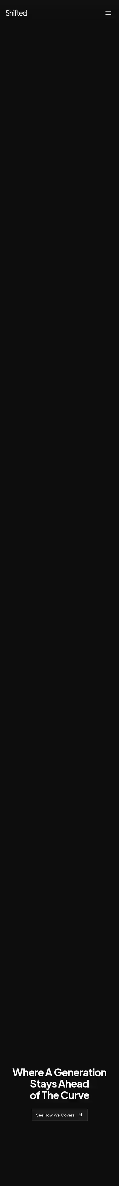 Shifted home page on mobile