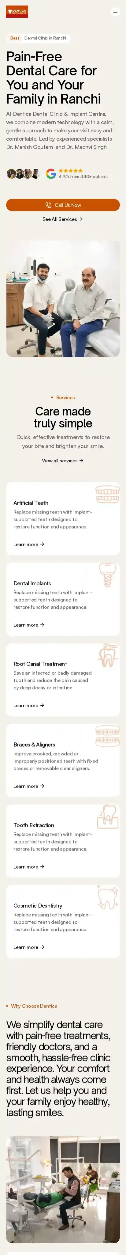 Shivamclinictemp1 home page on mobile