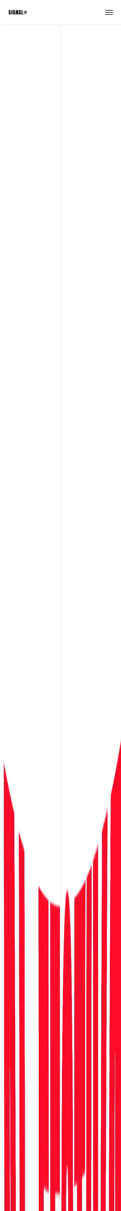Signal Event home page on mobile