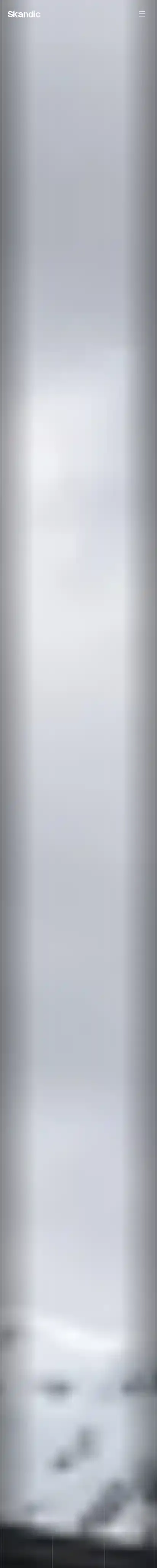 Skandic home page on mobile