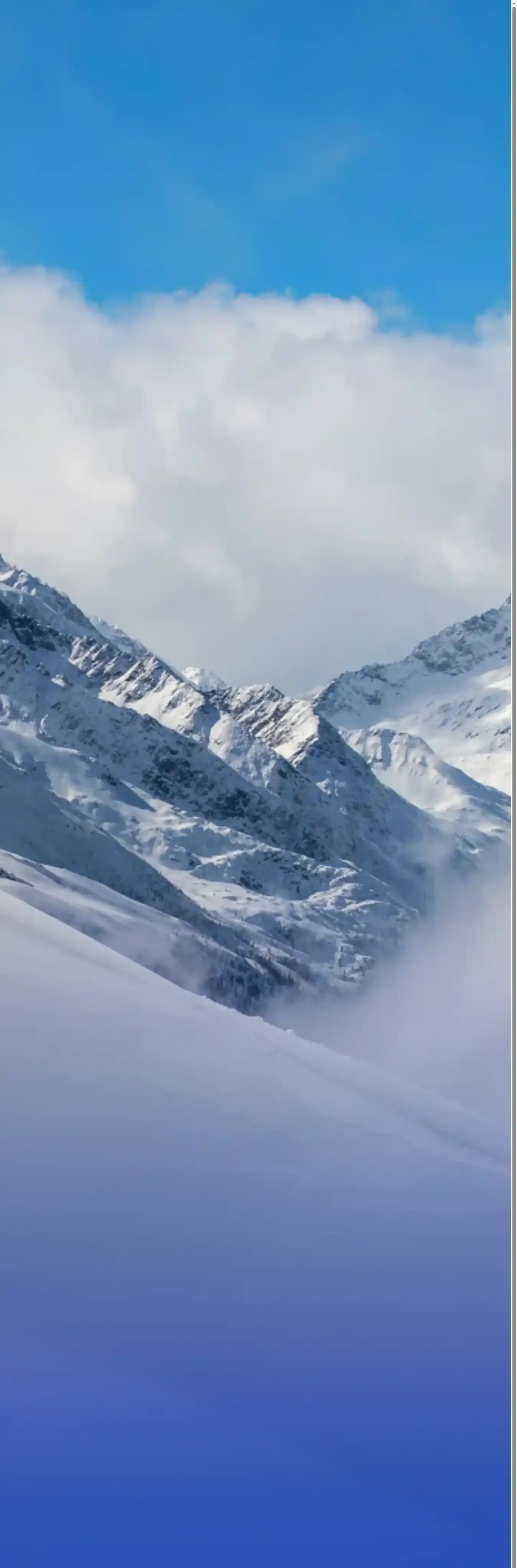 Ski Trip Guide home page on desktop